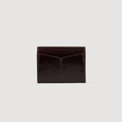 Femme SANDRO Porte-monnaie En Cuir Glacé