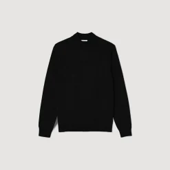 Homme SANDRO Pull à Col Cheminée