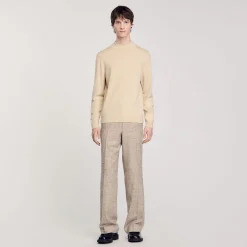 Homme SANDRO Pull à Col Cheminée