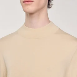 Homme SANDRO Pull à Col Cheminée