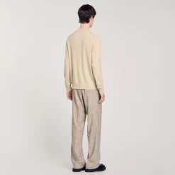Homme SANDRO Pull à Col Cheminée