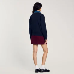 Femme SANDRO Pull à Col En Jean