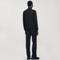 Homme SANDRO Pull à Col Roulé En Laine Homme