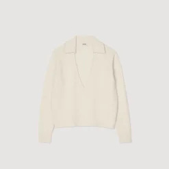 Femme SANDRO Pull Col Polo