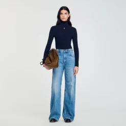 Femme SANDRO Pull Col Roulé