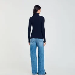 Femme SANDRO Pull Col Roulé