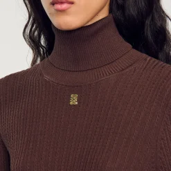 Femme SANDRO Pull Col Roulé
