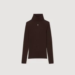 Femme SANDRO Pull Col Roulé