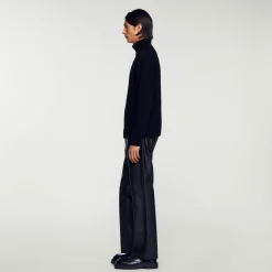 Homme SANDRO Pull Col Roulé Laine Et Cachemire
