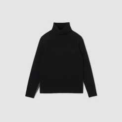 Homme SANDRO Pull Col Roulé Laine Et Cachemire