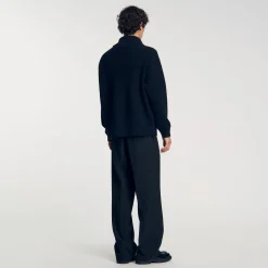 Homme SANDRO Pull Col Zippé