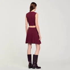 Femme SANDRO Pull Court Sans Manches
