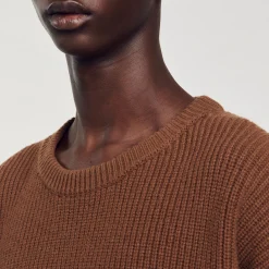 Homme SANDRO Pull Côtelé En Maille