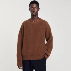 Homme SANDRO Pull Côtelé En Maille