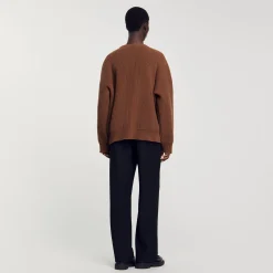 Homme SANDRO Pull Côtelé En Maille