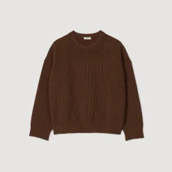 Homme SANDRO Pull Côtelé En Maille