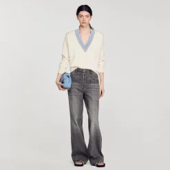 Femme SANDRO Pull En Laine Et Cachemire