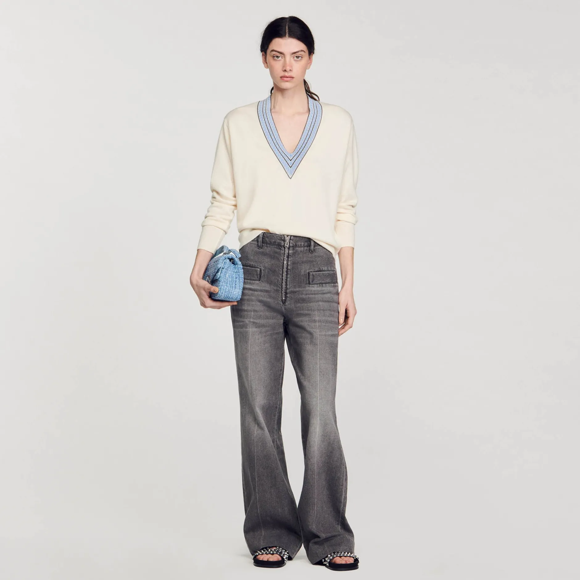 Femme SANDRO Pull En Laine Et Cachemire