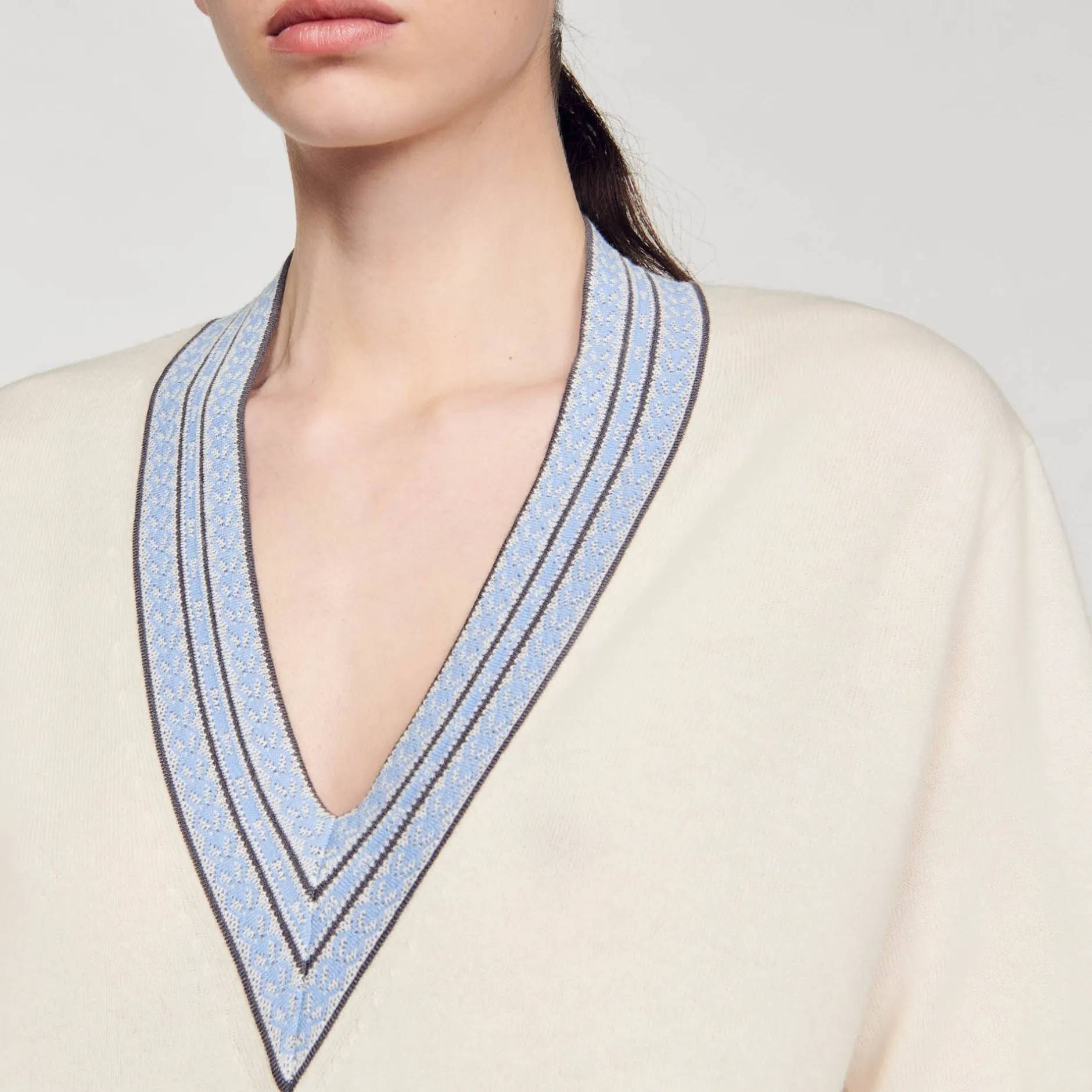 Femme SANDRO Pull En Laine Et Cachemire