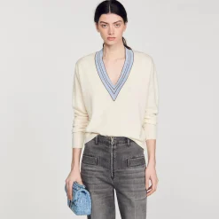 Femme SANDRO Pull En Laine Et Cachemire