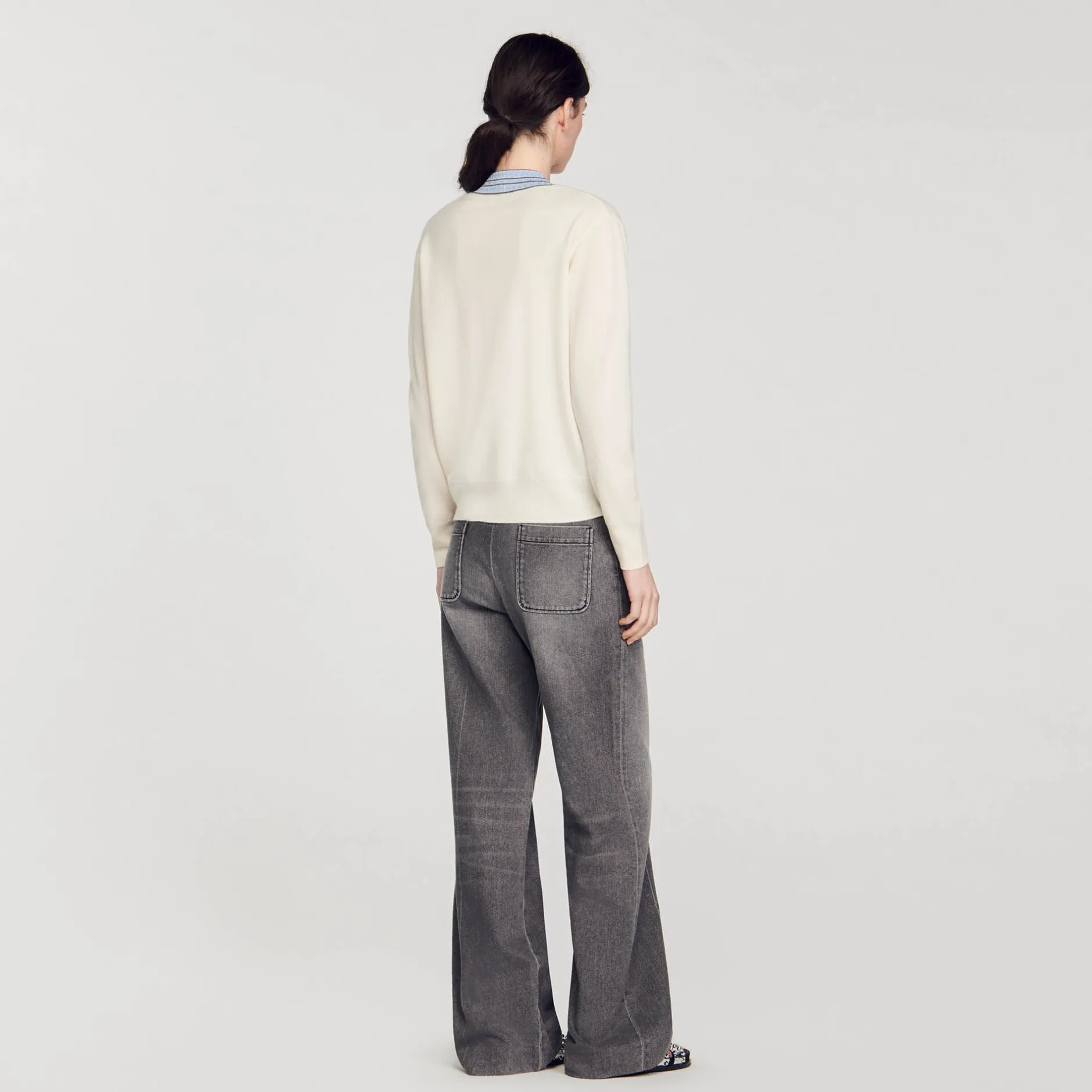 Femme SANDRO Pull En Laine Et Cachemire