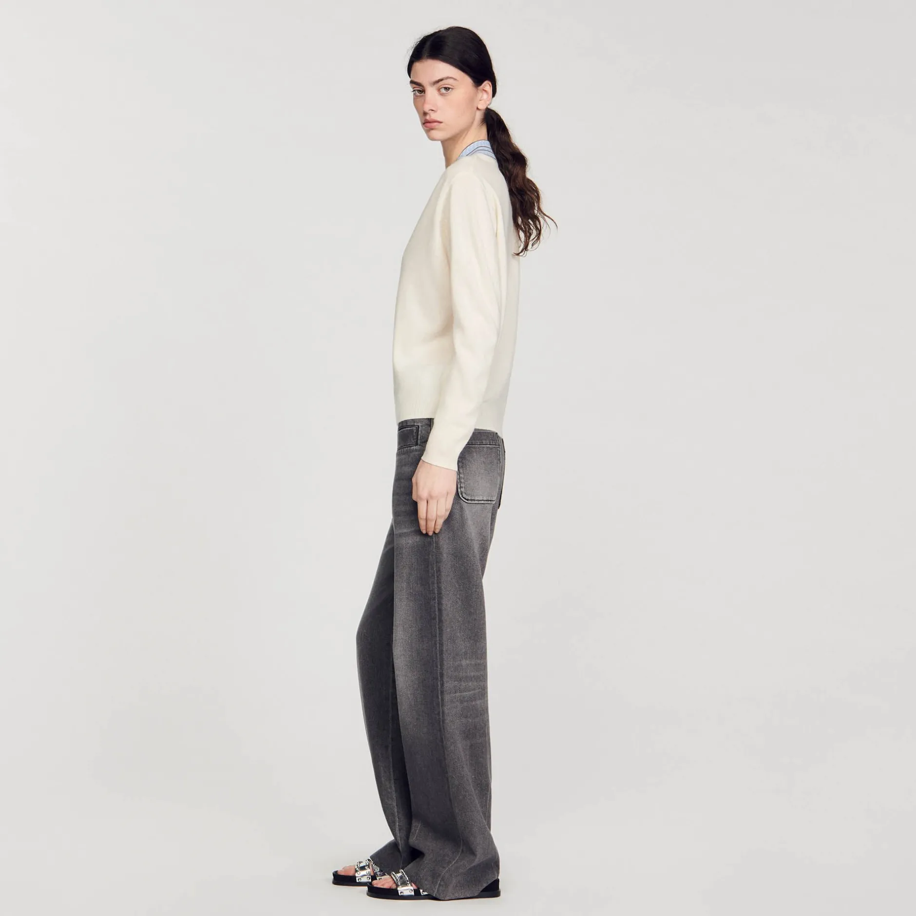 Femme SANDRO Pull En Laine Et Cachemire