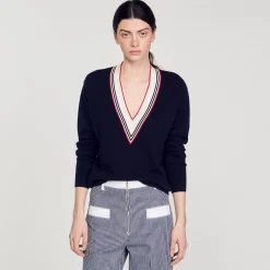 Femme SANDRO Pull En Laine Et Cachemire