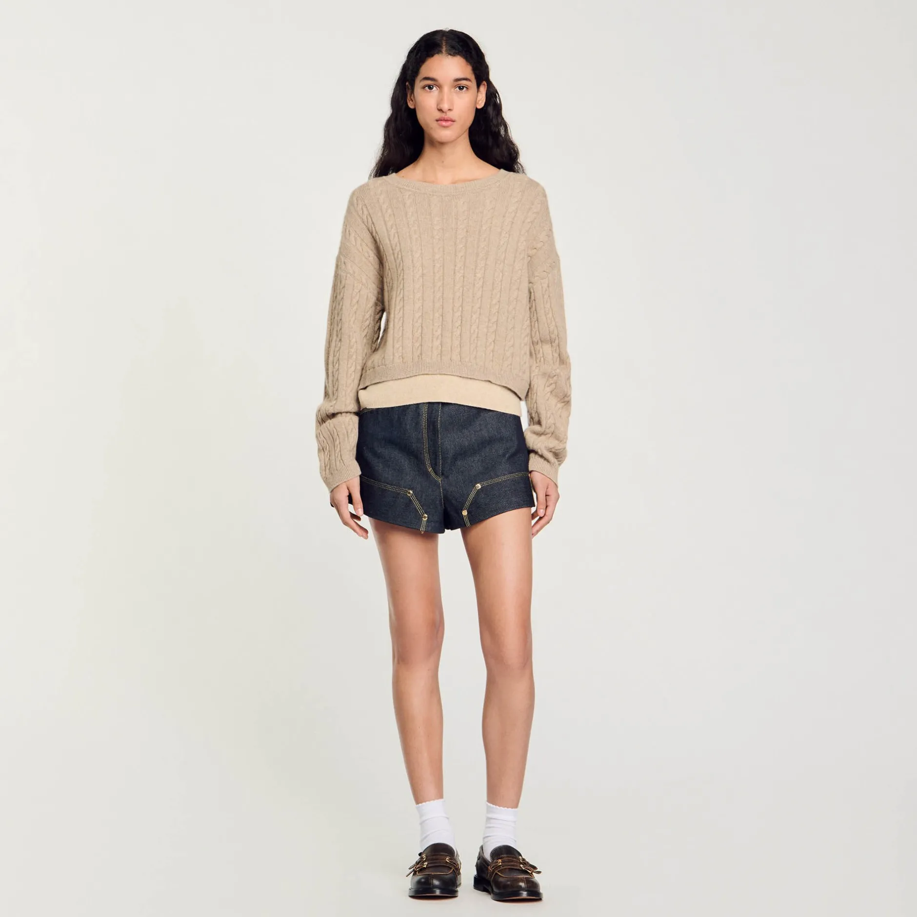 Femme SANDRO Pull En Laine Et Cachemire