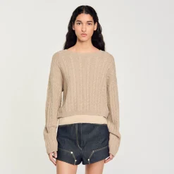 Femme SANDRO Pull En Laine Et Cachemire