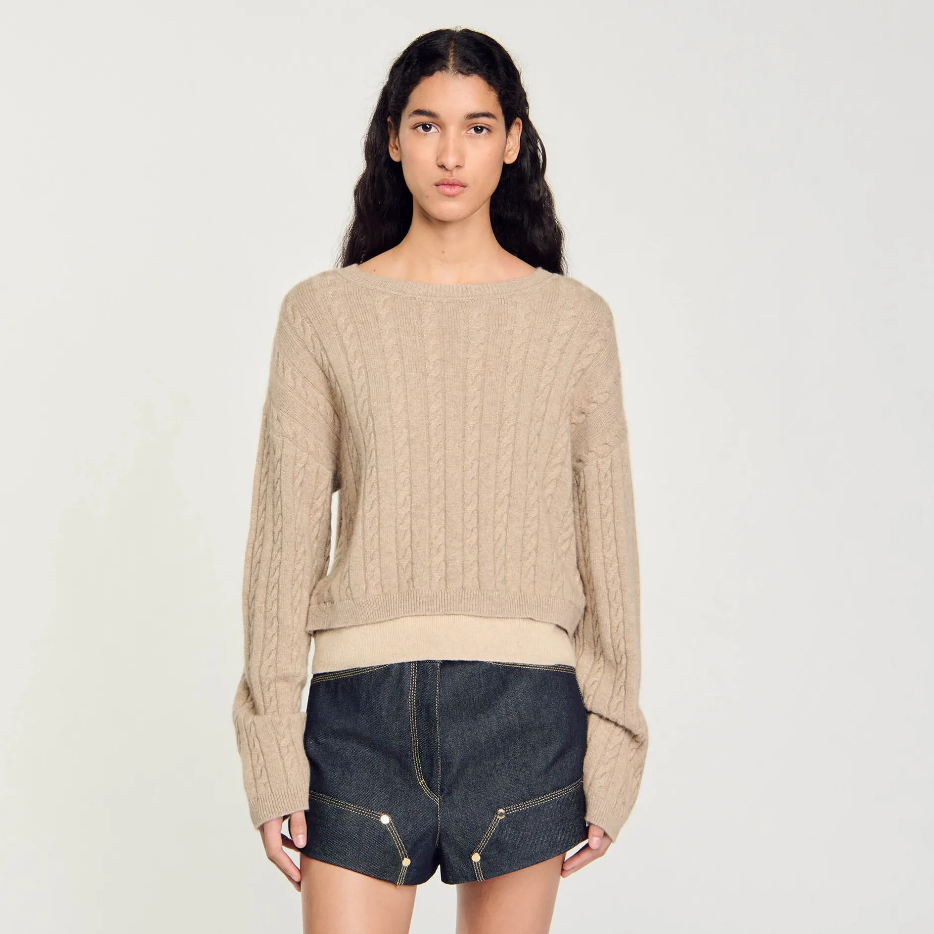Femme SANDRO Pull En Laine Et Cachemire