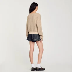 Femme SANDRO Pull En Laine Et Cachemire