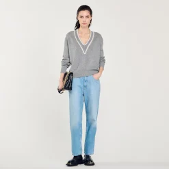 Femme SANDRO Pull En Laine Et Cachemire