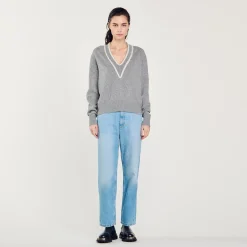 Femme SANDRO Pull En Laine Et Cachemire