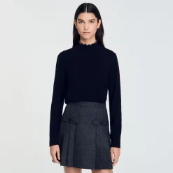 Femme SANDRO Pull En Laine Et Cachemire