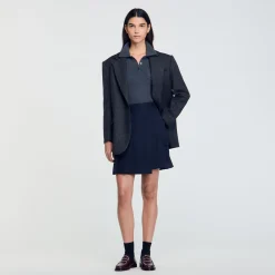 Femme SANDRO Pull En Maille à Côtes