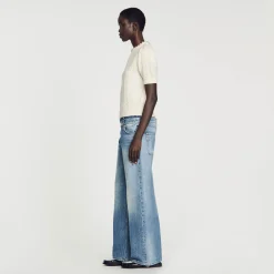 Femme SANDRO Pull En Maille Câblée