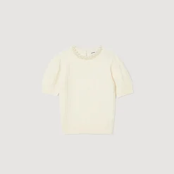 Femme SANDRO Pull En Maille Câblée