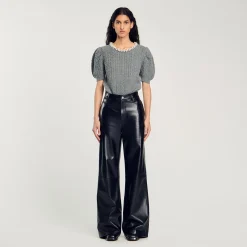 Femme SANDRO Pull En Maille Câblée