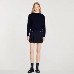 Femme SANDRO Pull En Maille Col Montant