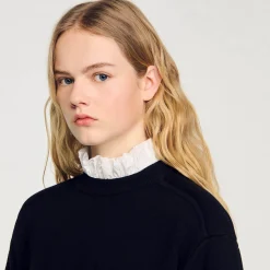 Femme SANDRO Pull En Maille Col Montant