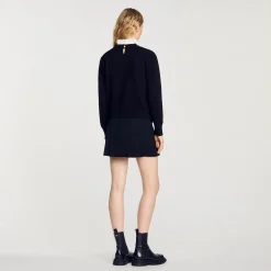Femme SANDRO Pull En Maille Col Montant