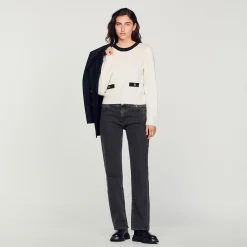 Femme SANDRO Pull En Maille Fine