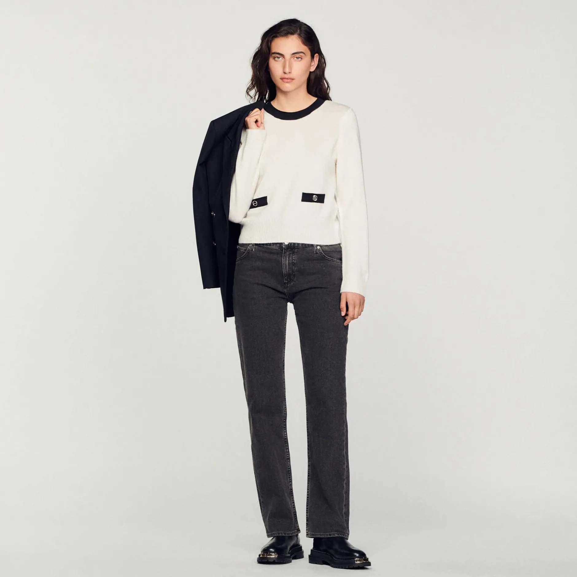 Femme SANDRO Pull En Maille Fine