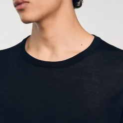 Homme SANDRO Pull En Maille Fine