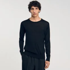 Homme SANDRO Pull En Maille Fine