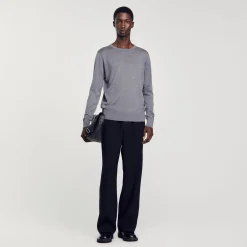 Homme SANDRO Pull En Maille Fine
