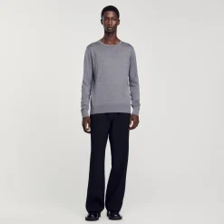 Homme SANDRO Pull En Maille Fine