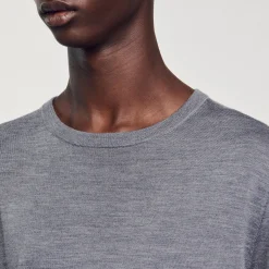 Homme SANDRO Pull En Maille Fine
