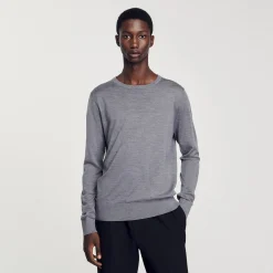 Homme SANDRO Pull En Maille Fine