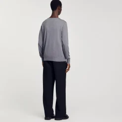 Homme SANDRO Pull En Maille Fine